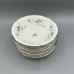 Vintage Johann Haviland Blue Garland Fruit Dessert Sauce Bowls SET OF 6